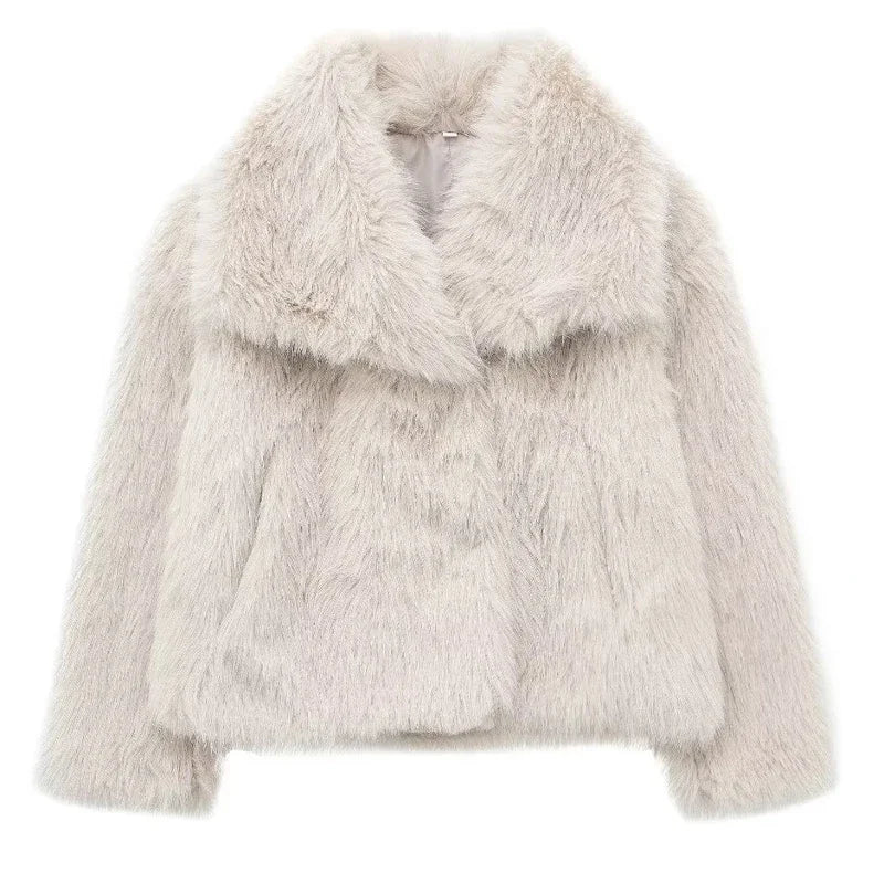 Monte Carlo Faux Fur Plush Coat