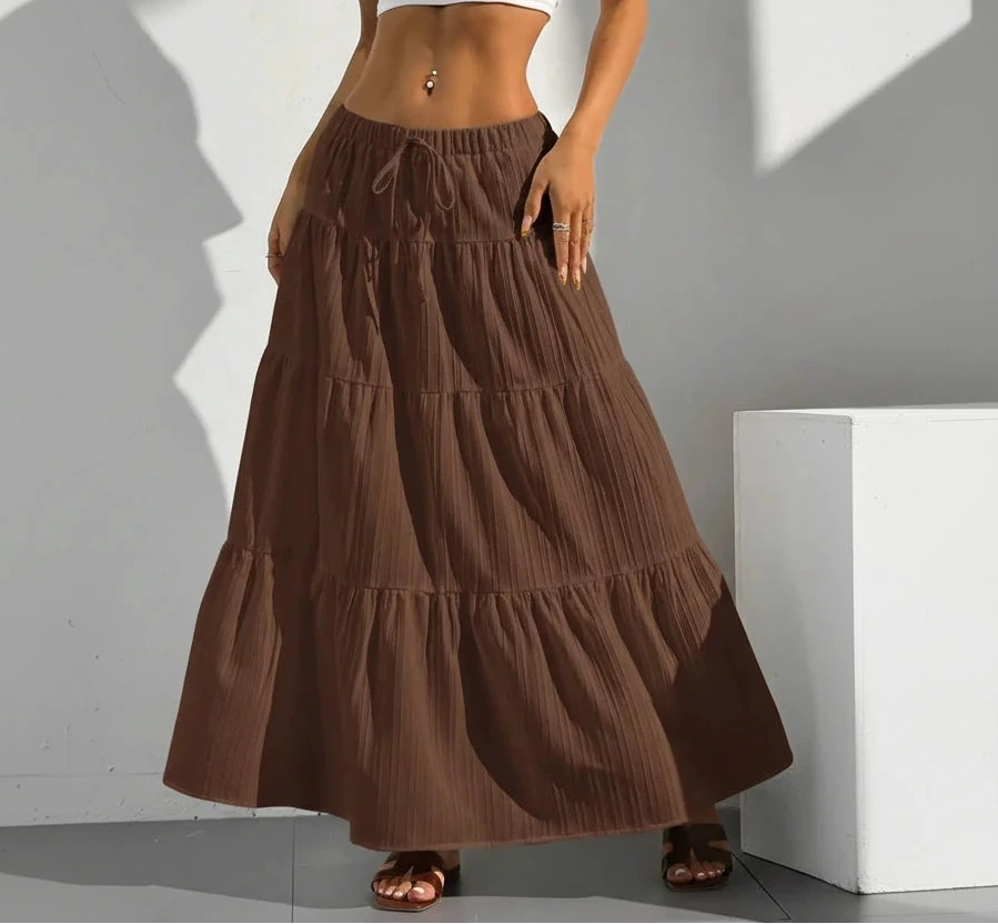 Leonora Loose Flared Maxi Skirt