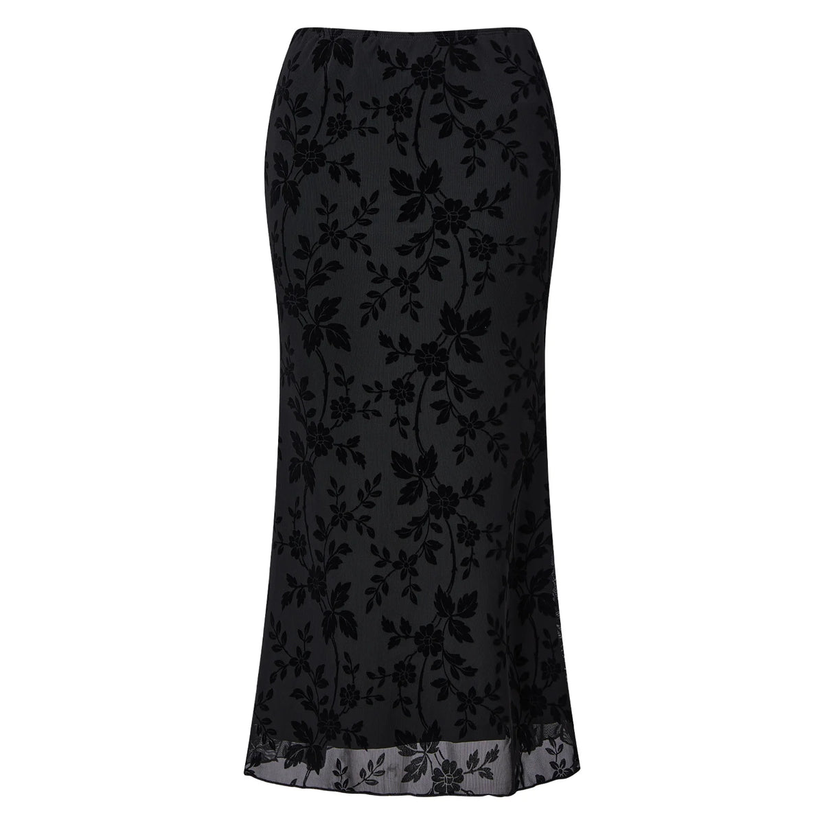Tracy Floral High Waist Midi Skirt