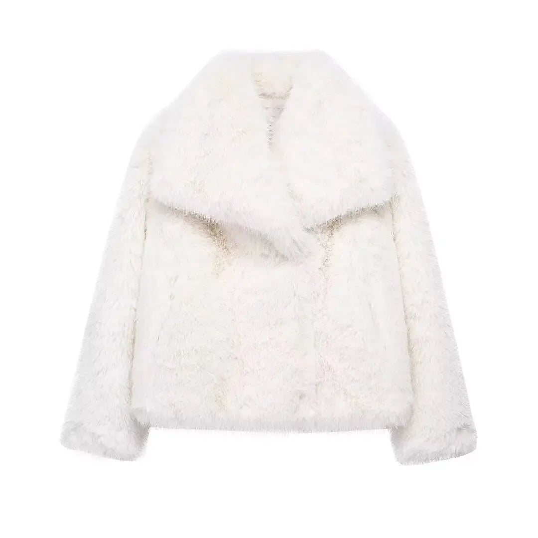 Monte Carlo Faux Fur Plush Coat