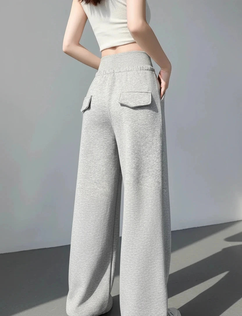 Chic High Waist Palazzo Sweatpants