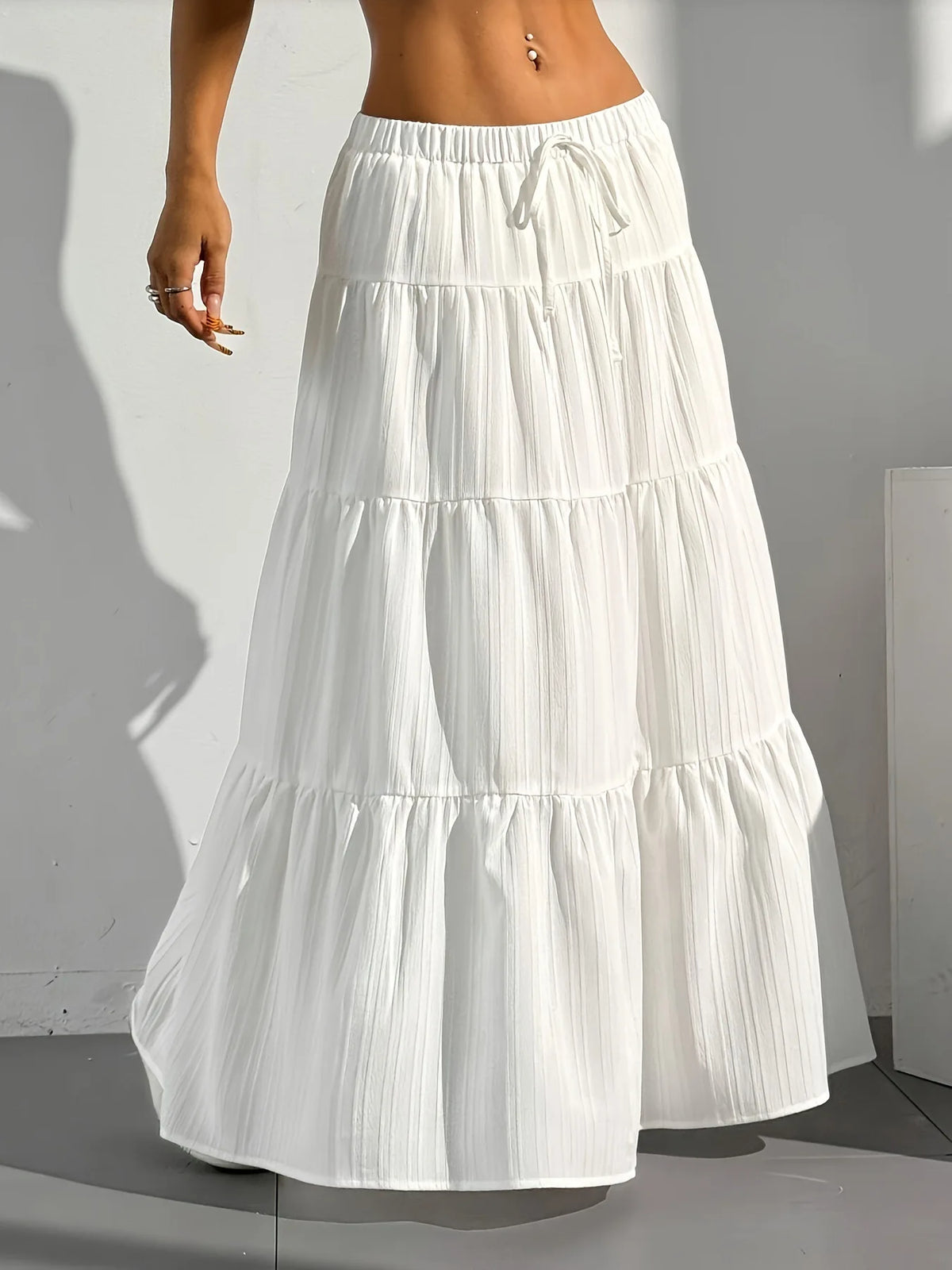 Leonora Loose Flared Maxi Skirt