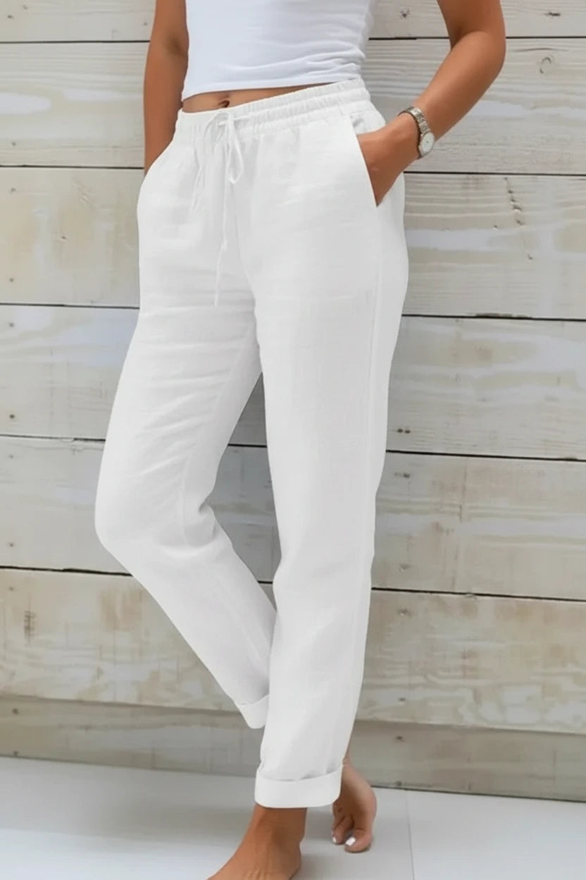 Blooma Light & Comfortable Linen Blend Pants