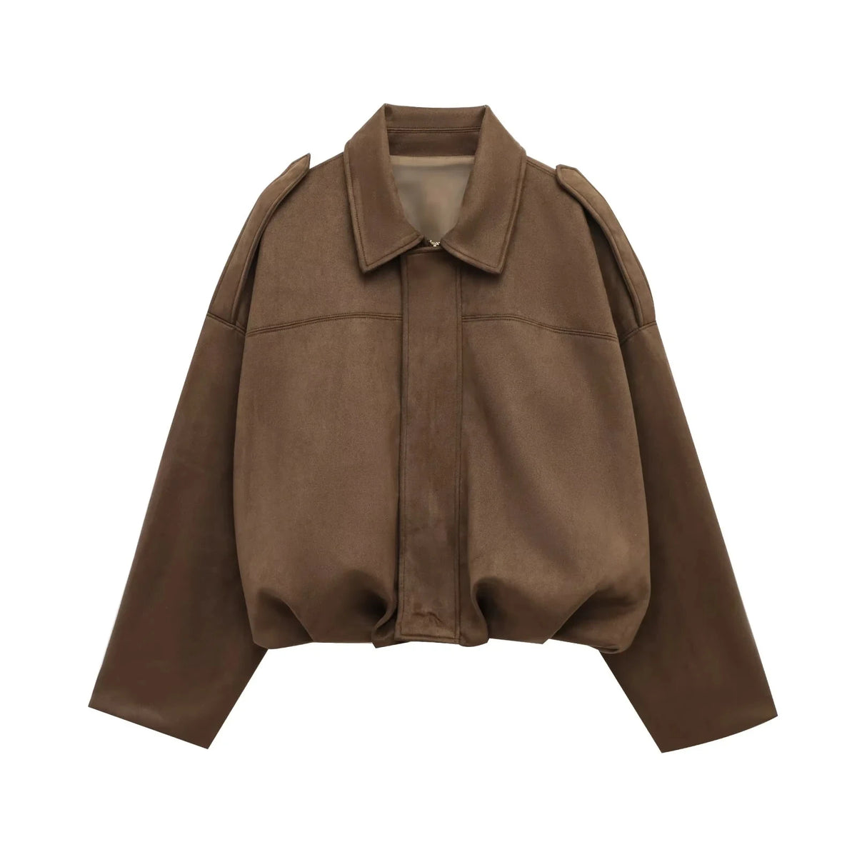 Inaya Chic Loose Suede Jacket