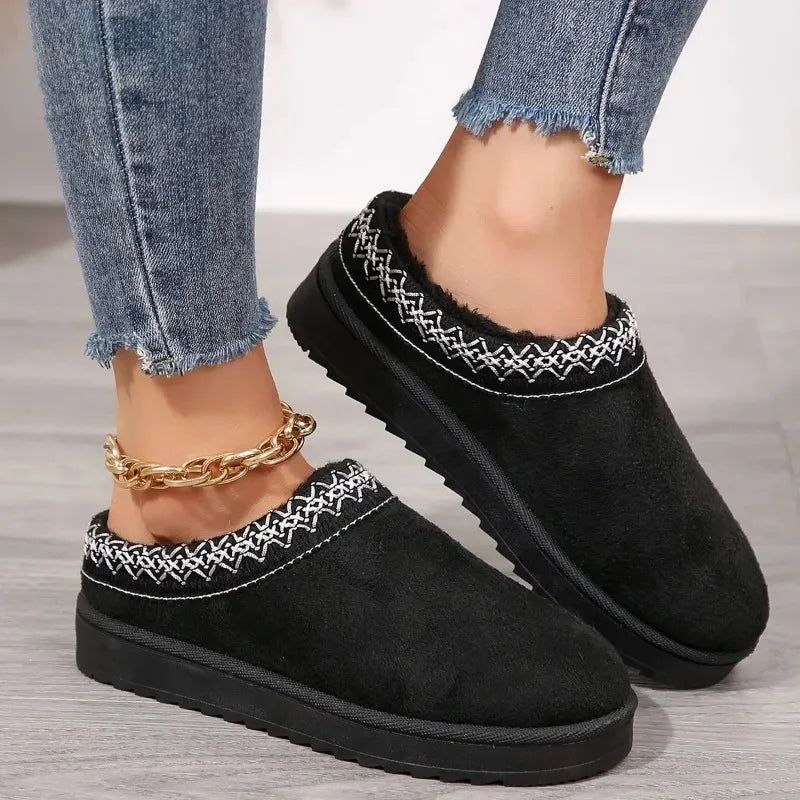 Alpine Fur-Lined Comfort Clog Shoes