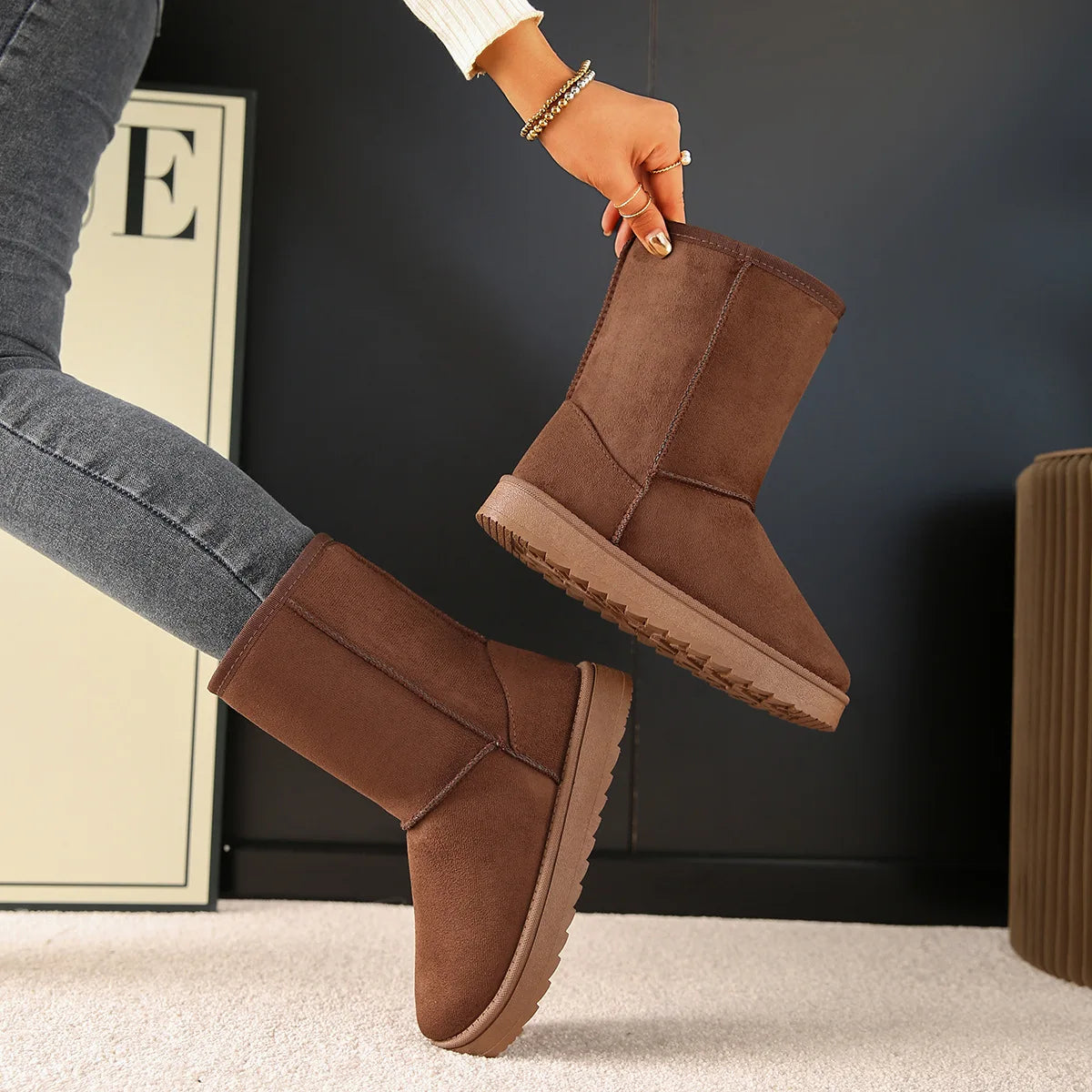 Melbourne Mid Calf Waterproof Snow Boots