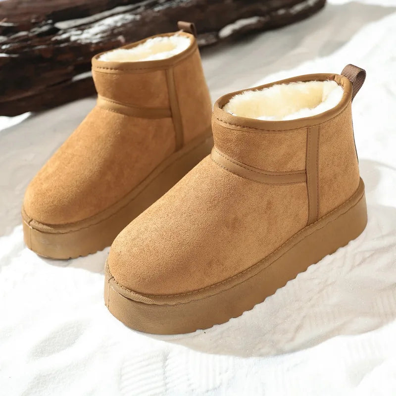 Low Cut Fur Lined Cozy Boots