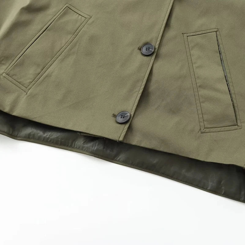 Maren Boxy Hooded Utility Jacket