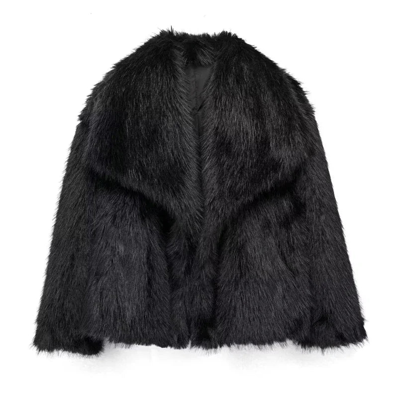 Monte Carlo Faux Fur Plush Coat