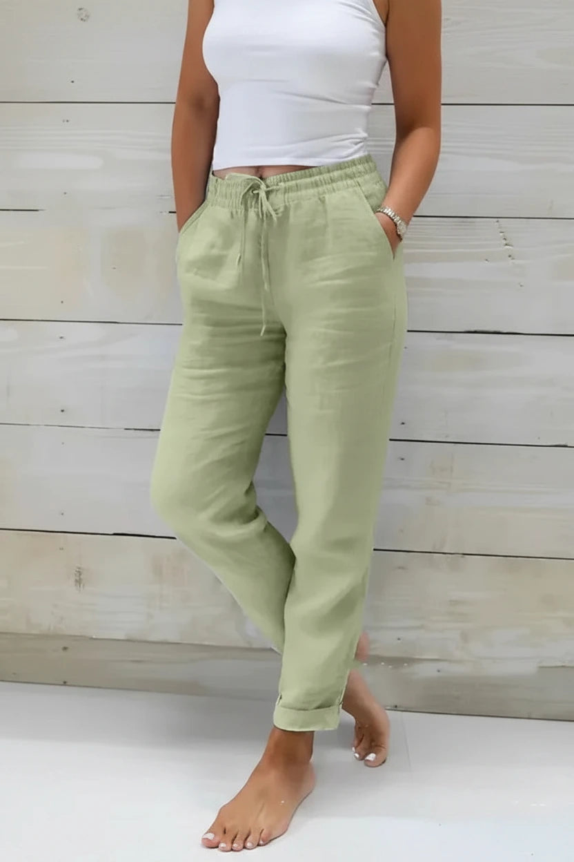 Blooma Light & Comfortable Linen Blend Pants