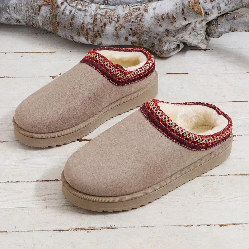 Alpine Fur-Lined Comfort Clog Shoes