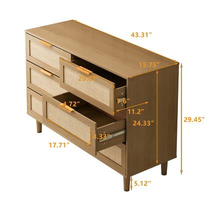 The Oak Rattan Dresser