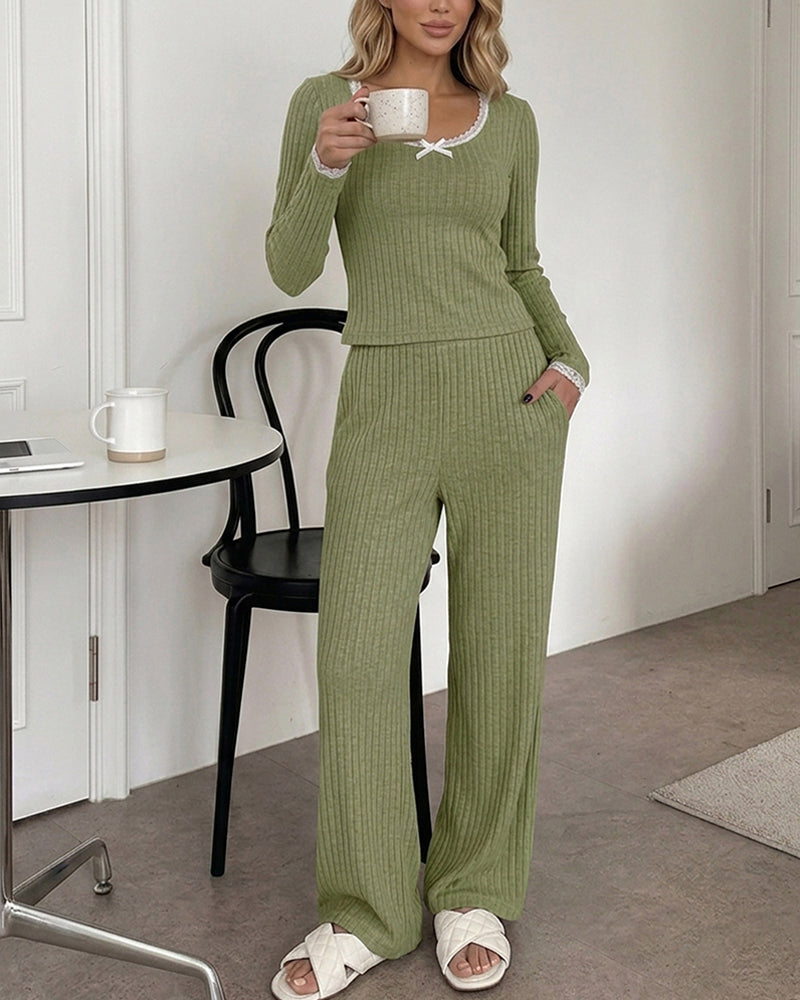 Cozy Girl 2 Piece Sleepwear Set With Pockets