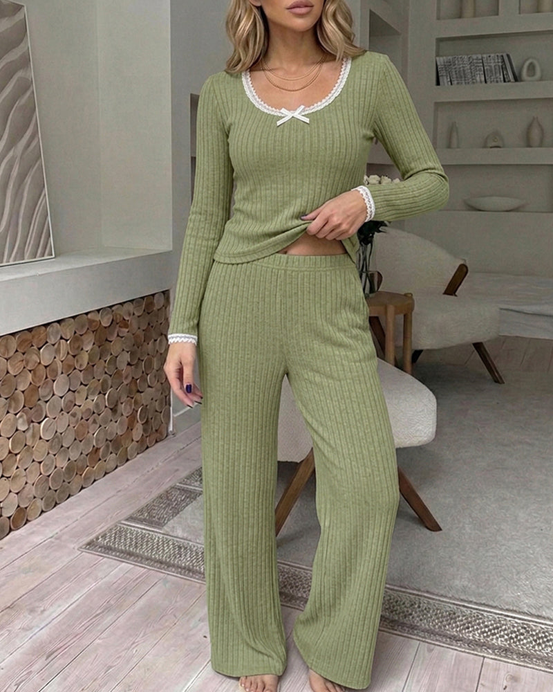 Cozy Girl 2 Piece Sleepwear Set With Pockets
