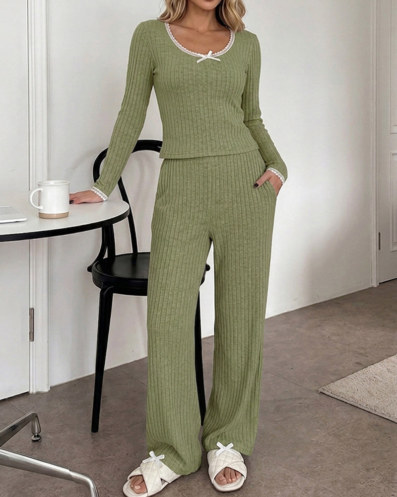 Cozy Girl 2 Piece Sleepwear Set With Pockets