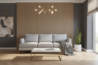 Against Wood Slat Wall