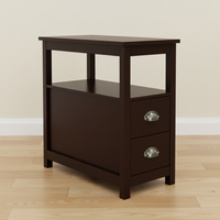 Angled Nightstand Cream