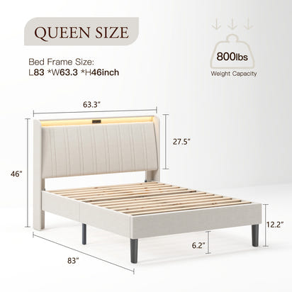 Heirloom Upholstered Platform Bed Frame