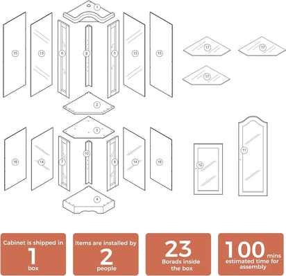 The Harvest Corner Curio Cabinet