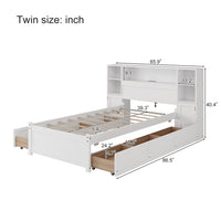 Elle & Grey Twin Bed Frame With Storage