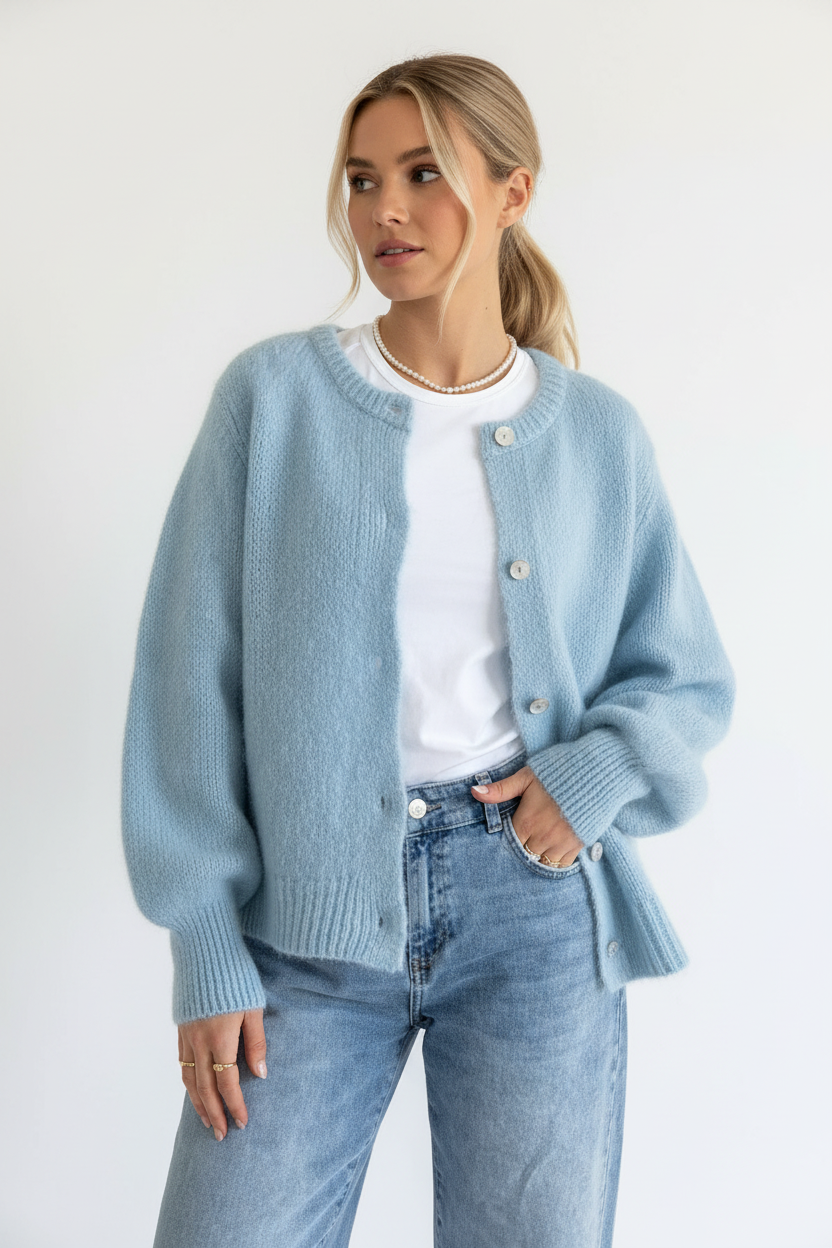 Baby Blue Cardigan — Shot 2