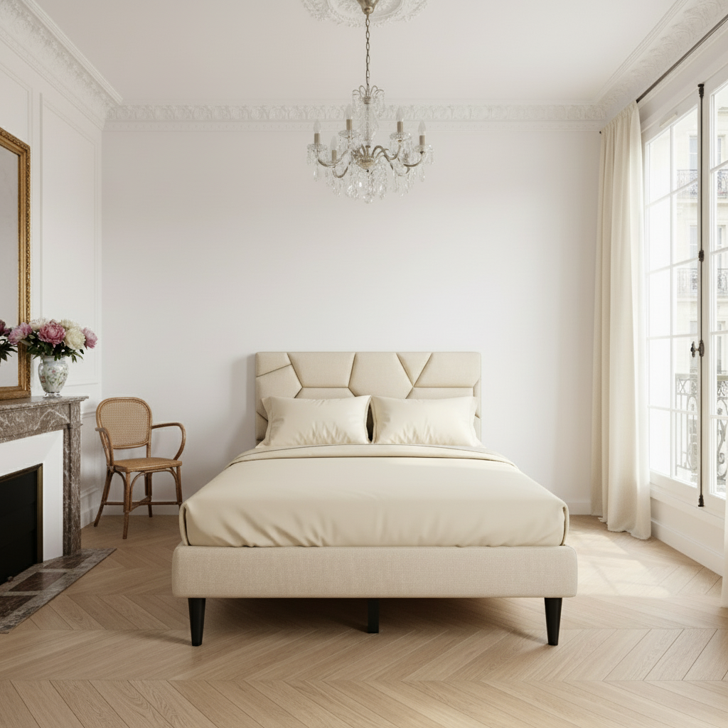 Back Wall Centered - Brown Bedding