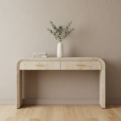 Beige console table main product image