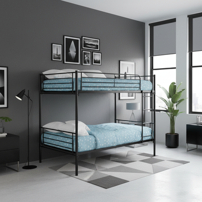Black Bunk Bed - Centered