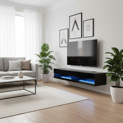 Black TV Stand Layout 5