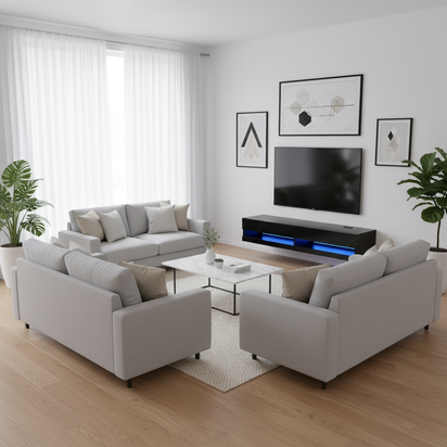 Black TV Stand Layout 8