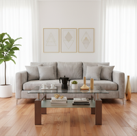 Brown Coffee Table Fully Styled