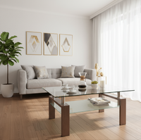 Brown Coffee Table Styled Right