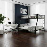 Bunk Bed in L-Shaped Bedroom