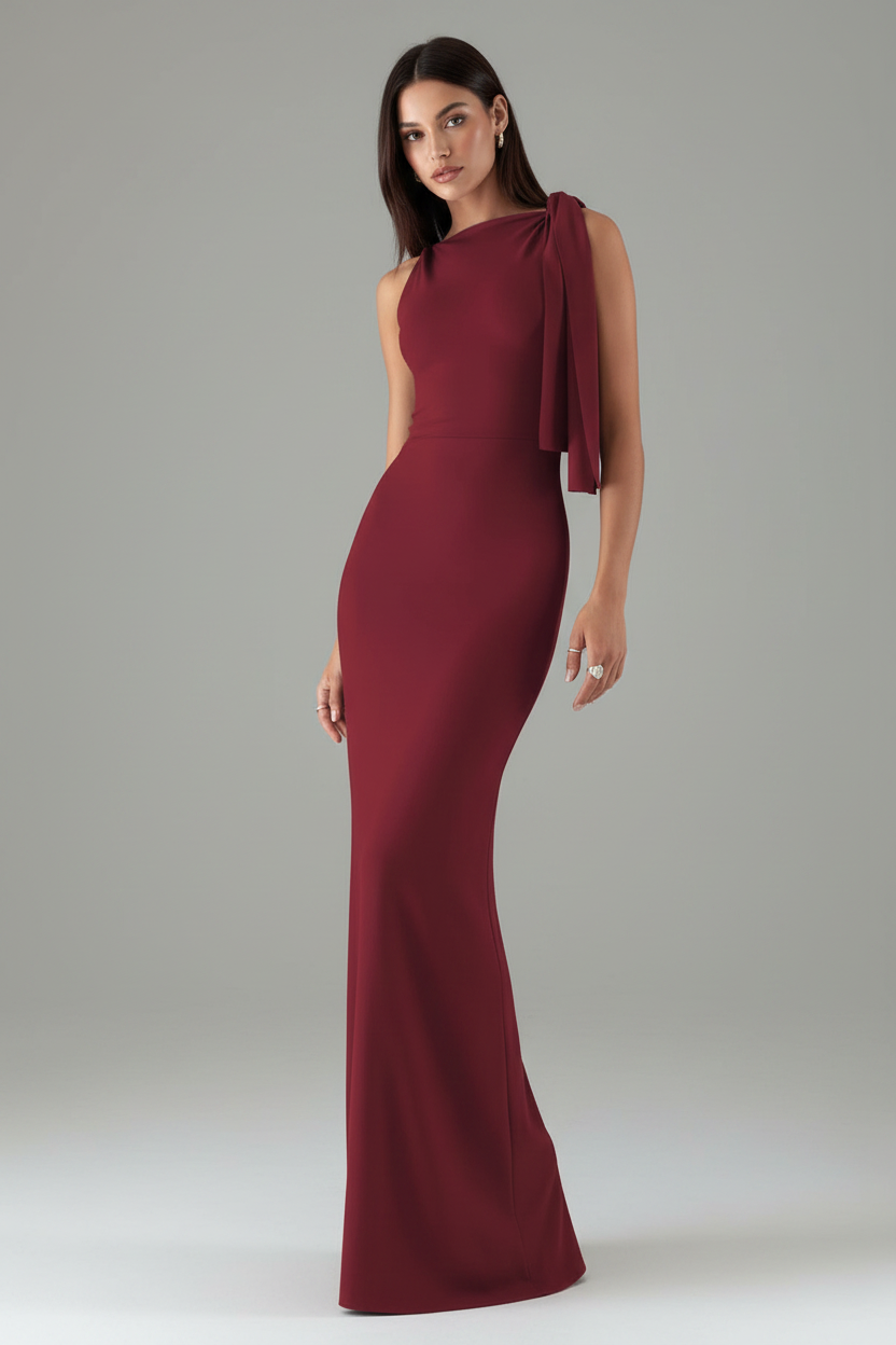 Burgundy Dress Studio Editorial