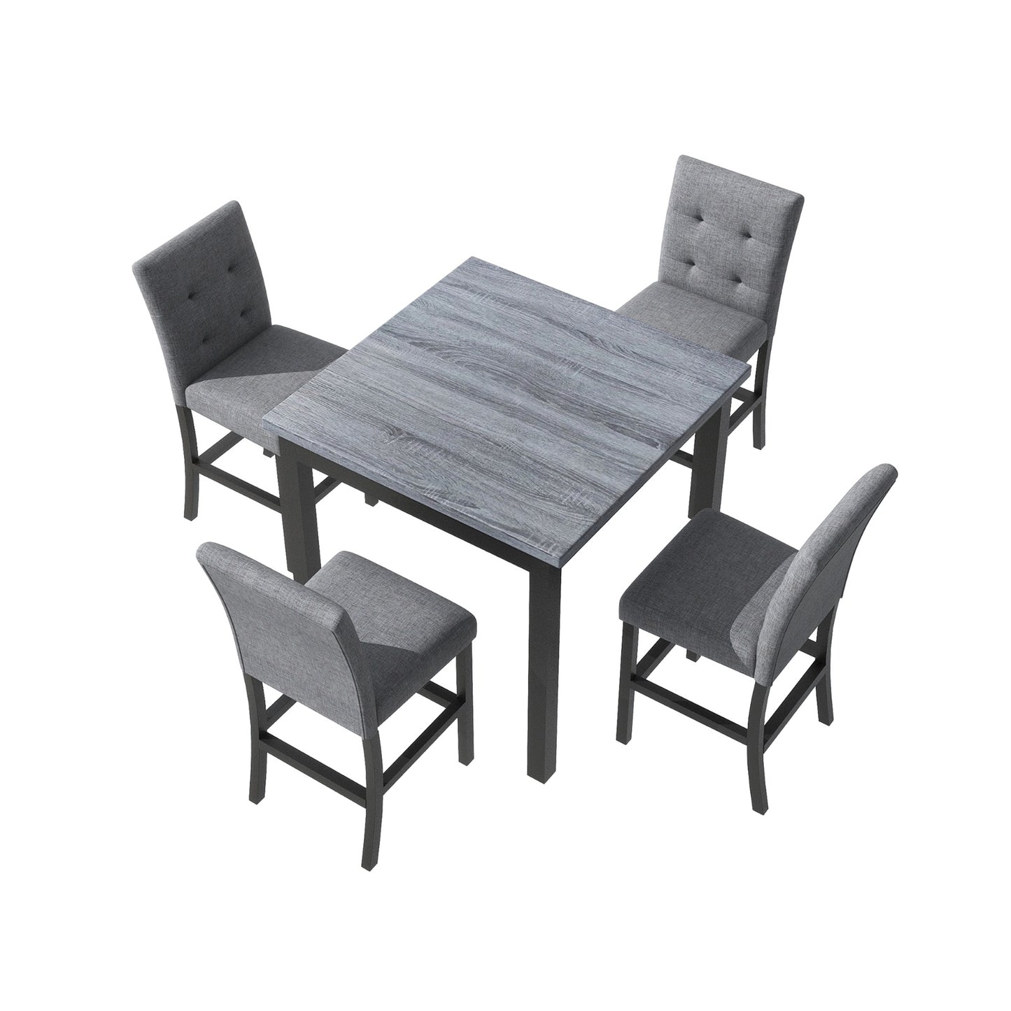 Row Dining Table Set For 4