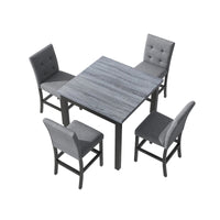 Row Dining Table Set For 4