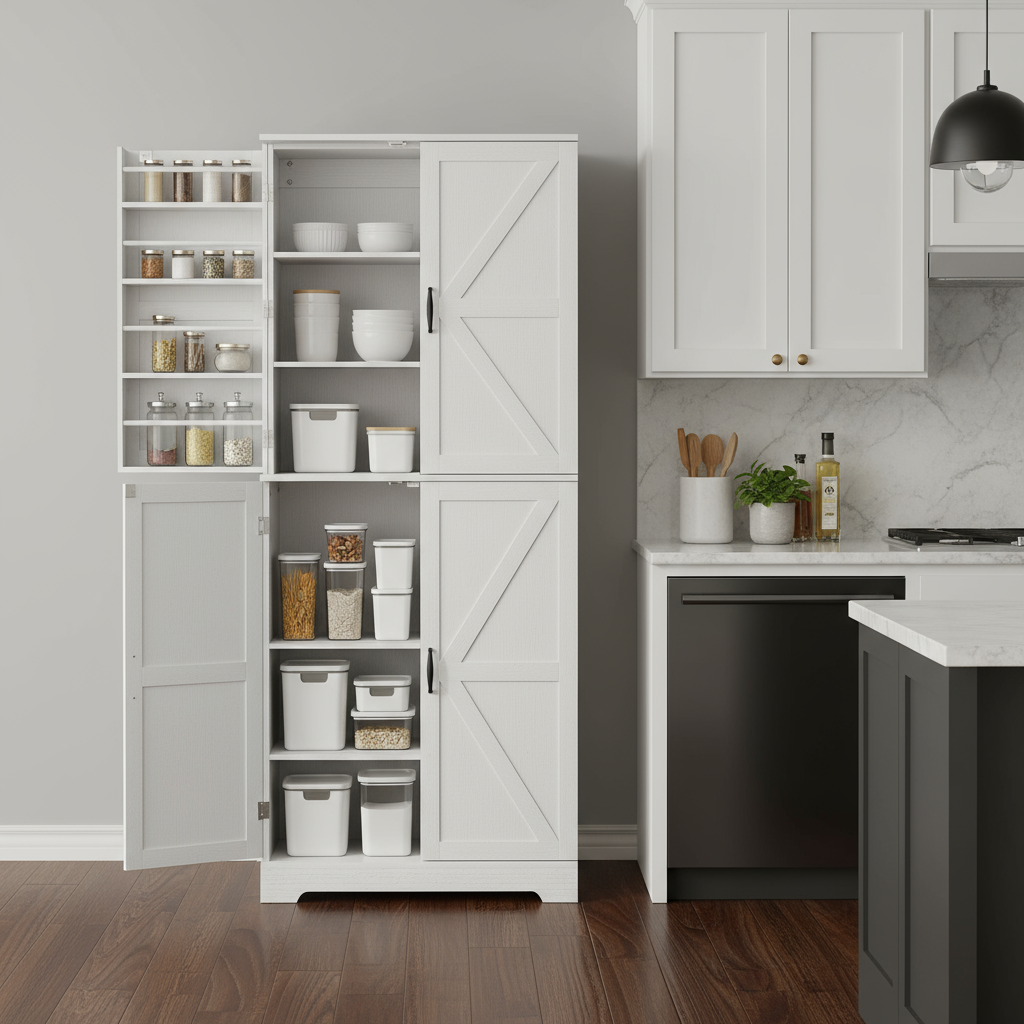 Cabinet in Prep Area - One Door Closed