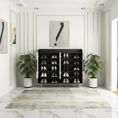 Centered Wide Foyer - Open with Shoes