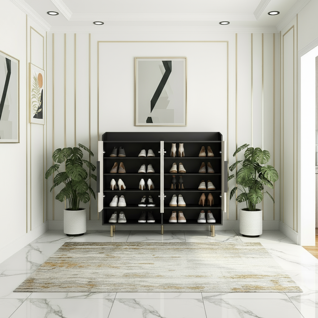Centered Wide Foyer - Open with Shoes