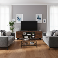 Centered with Velvet Sofas