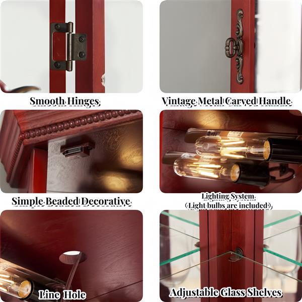 Maltise Corner Curio Cabinet