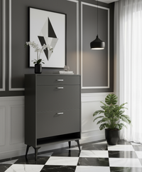 Charcoal Gray Hallway