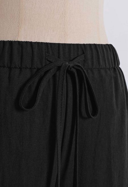 Cozy Step Lace Linen-Blend Shorts