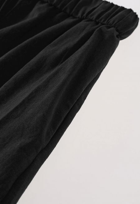 Cozy Step Lace Linen-Blend Shorts