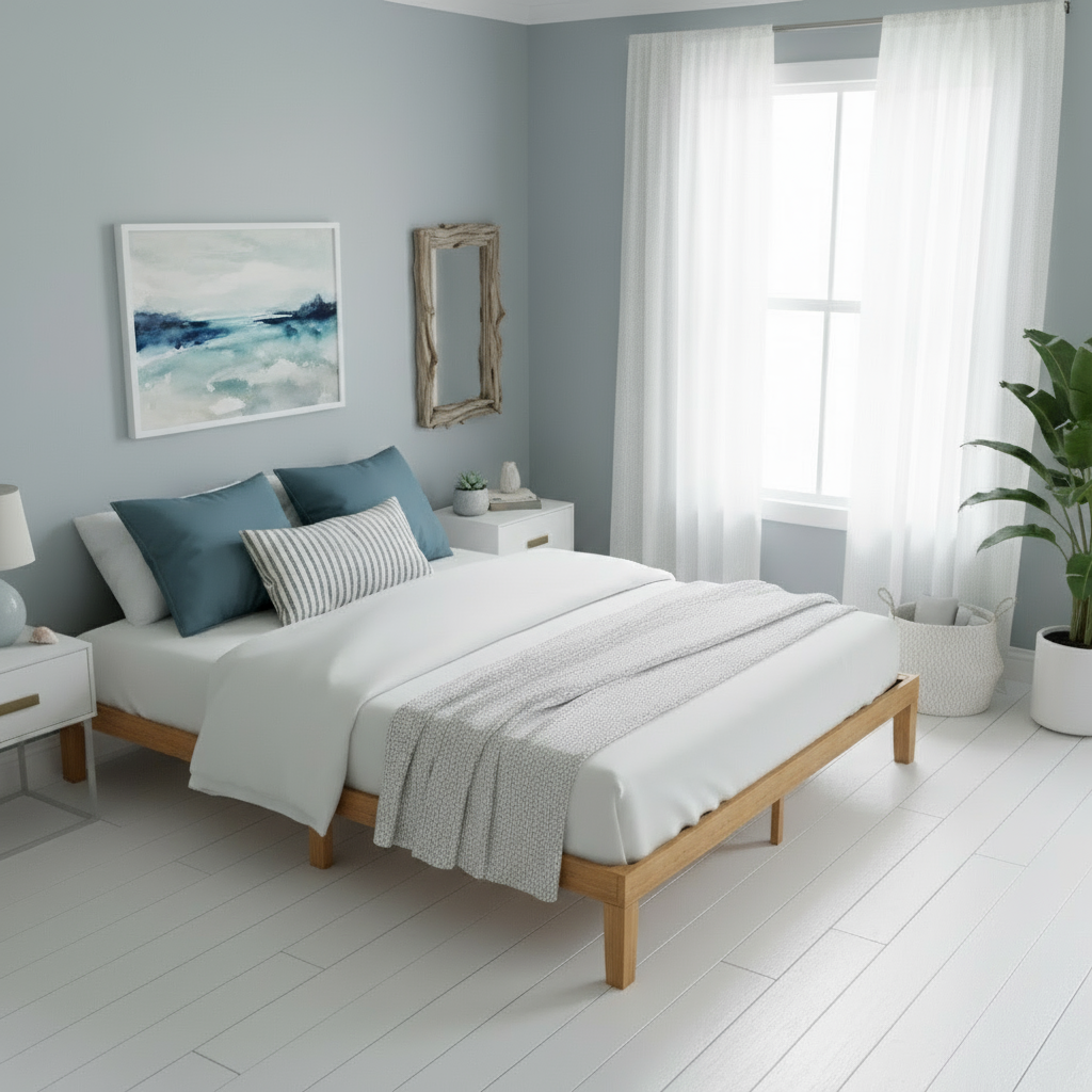 Coastal bed angled corner