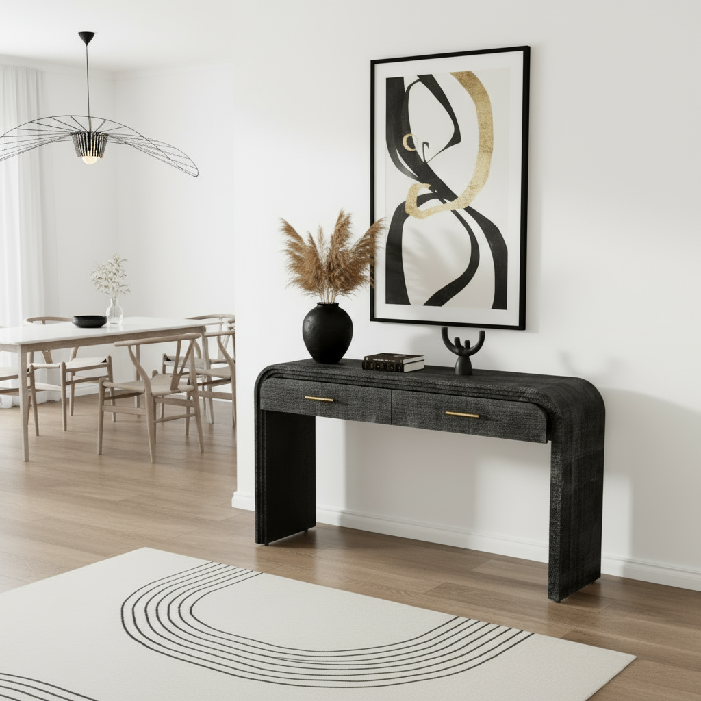 Console table in dining room