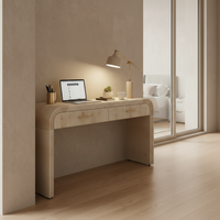Console table styled as work desk