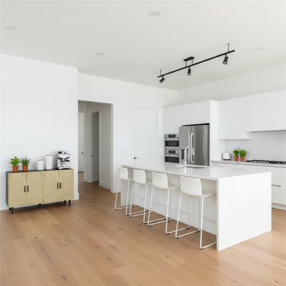 Corner with Kitchen Island