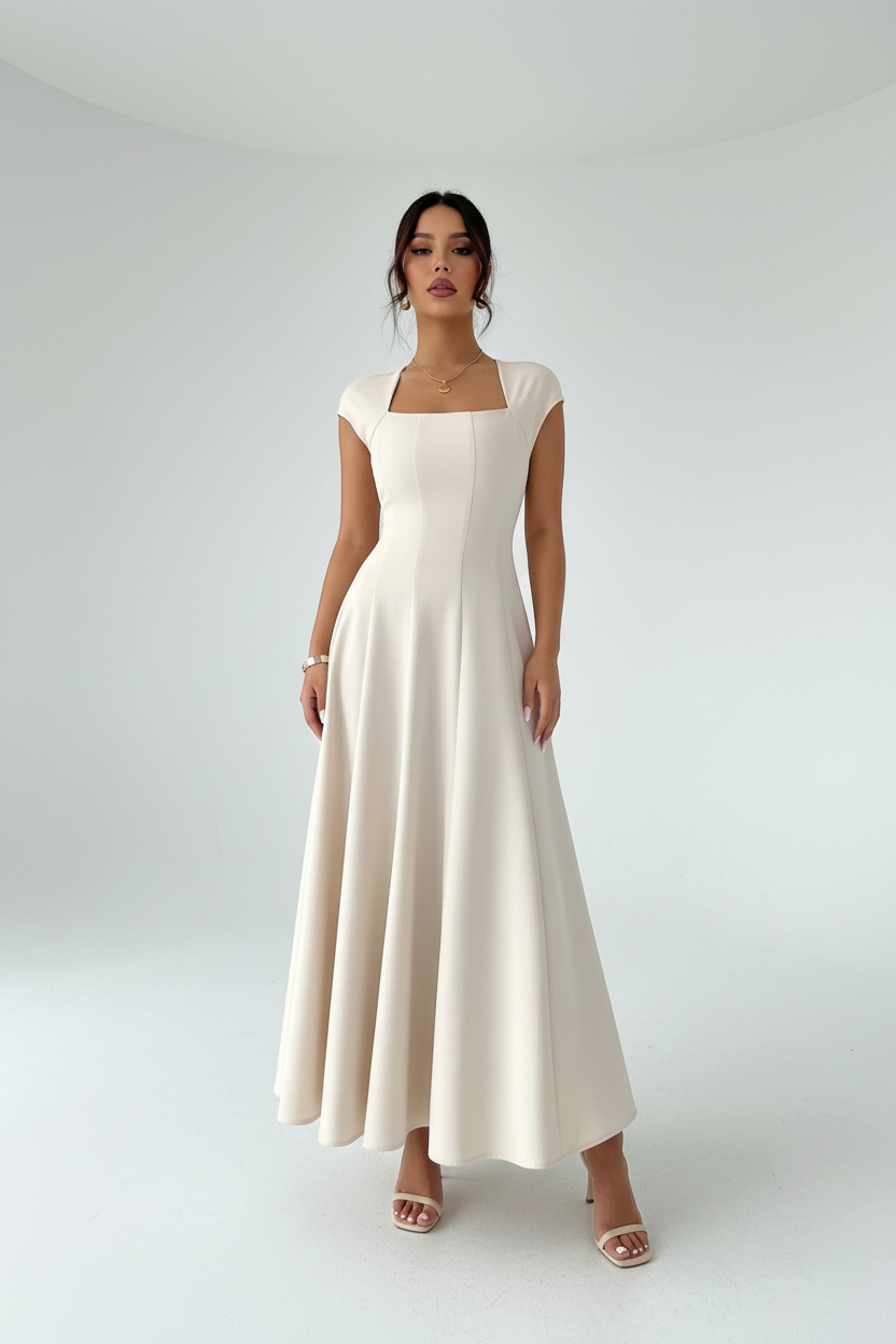 Cream Maxi — Studio Front