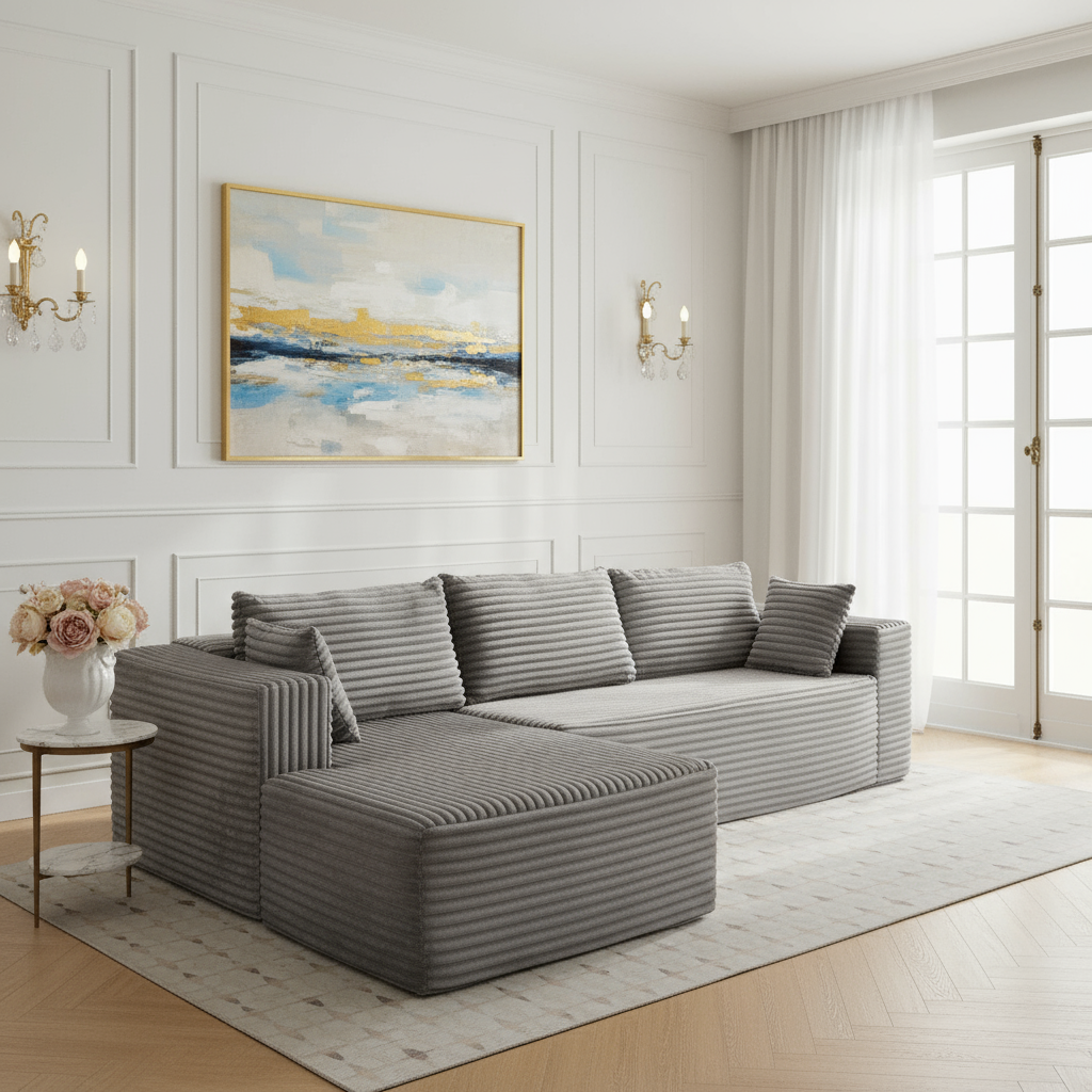 Diagonal Corner - Gray